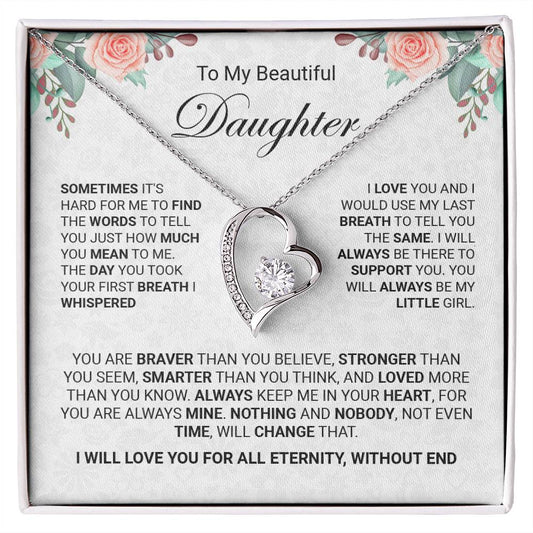 Daughter - I Will Love You For All Eternity Forever Love - Jewelry