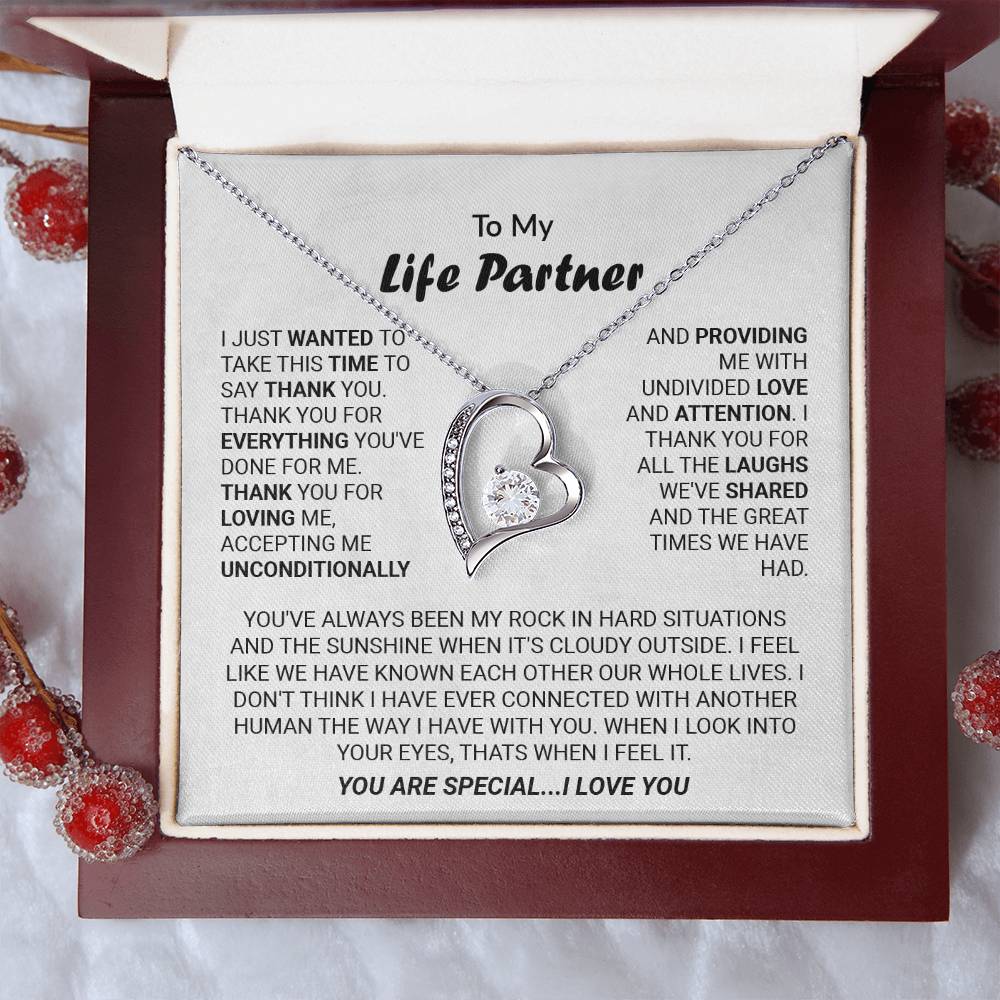 Life Partner - You Are Special I Love You Forever Love Necklace - Jewelry