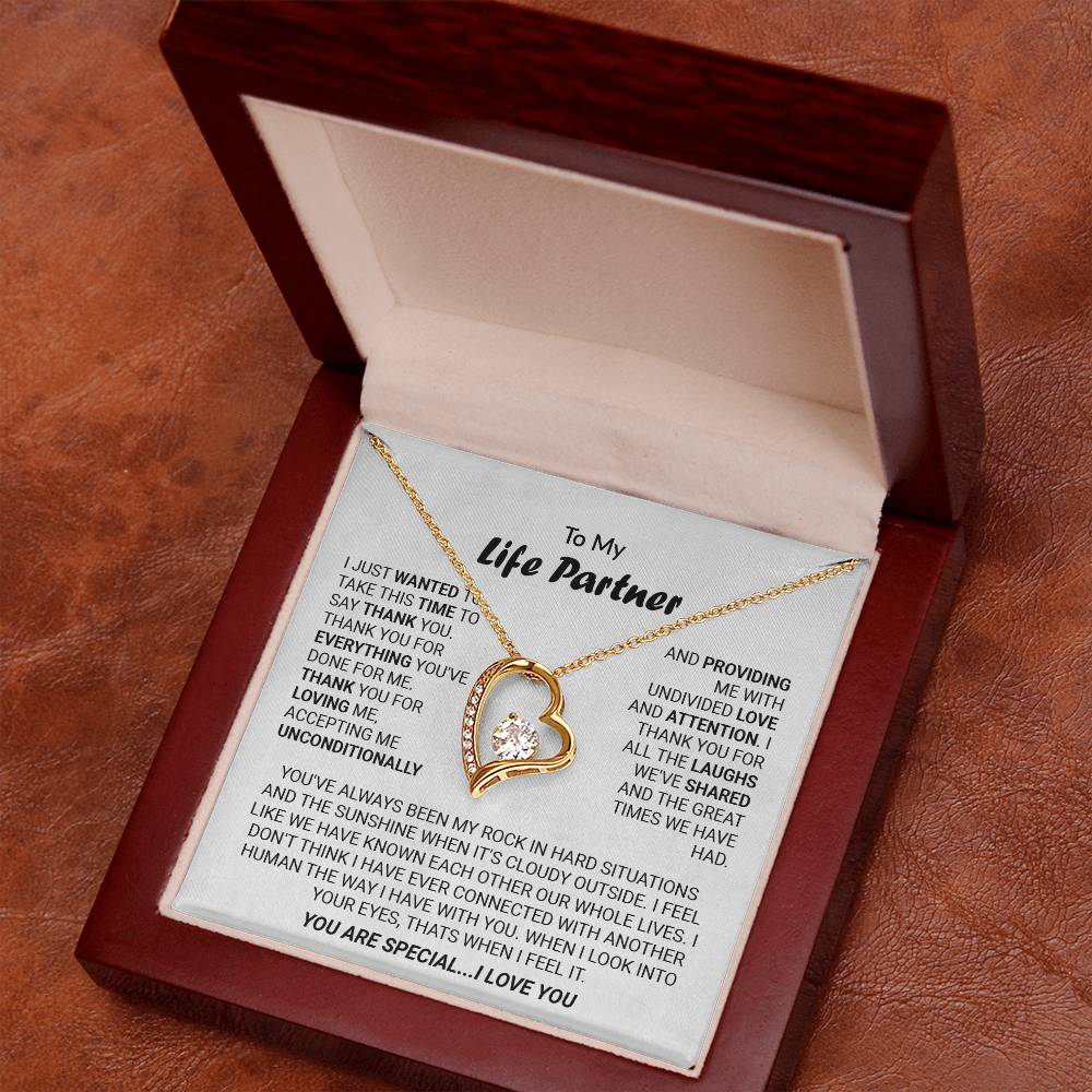 Life Partner - You Are Special I Love You Forever Love Necklace - Jewelry
