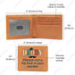Daddy - Always Carry My Love In Your Pocket Leather Wallet -  by ShineOn Fulfillment - DAD, L10105, LeatherWallet, PT-1745, TNM-3, USER-15964