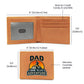 Dad - A Guide To Life's Adventure Leather Wallet - 
