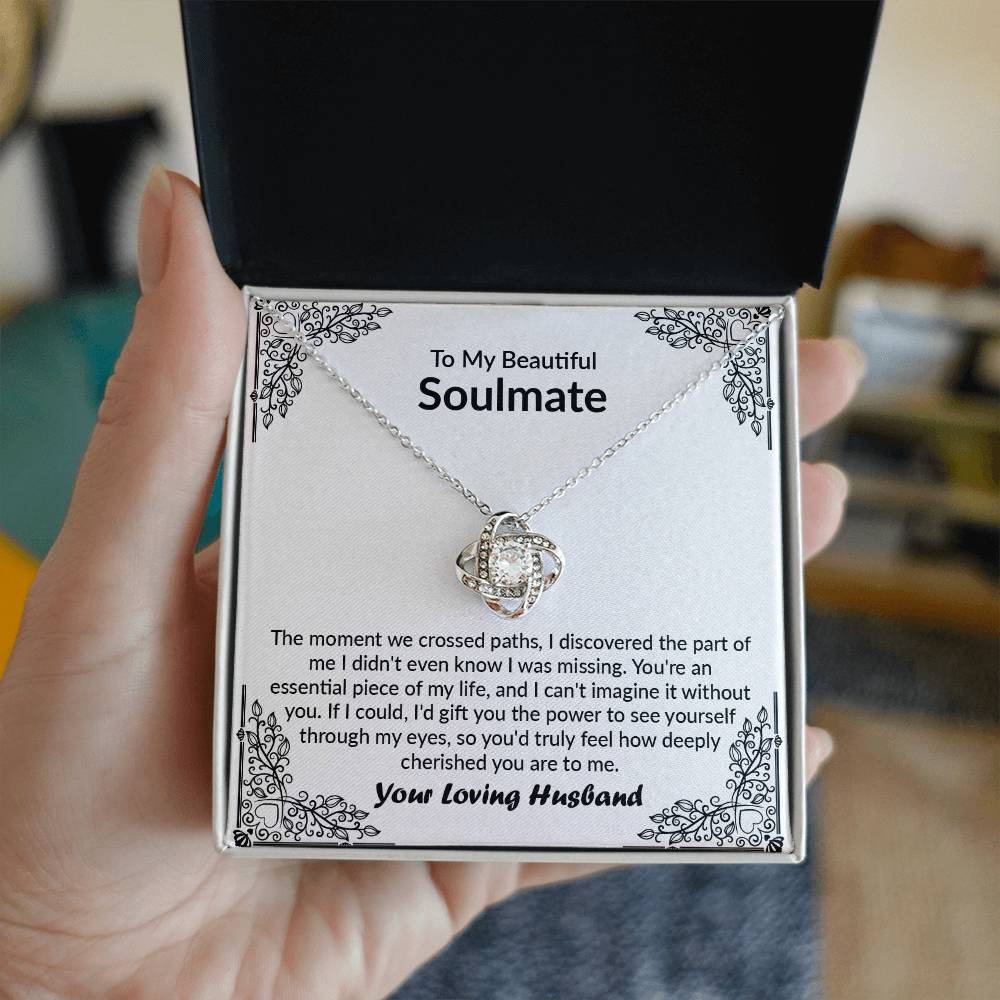 Soulmate - How Deeply Cherished You Are To Me Love Knot Necklace - Jewelry