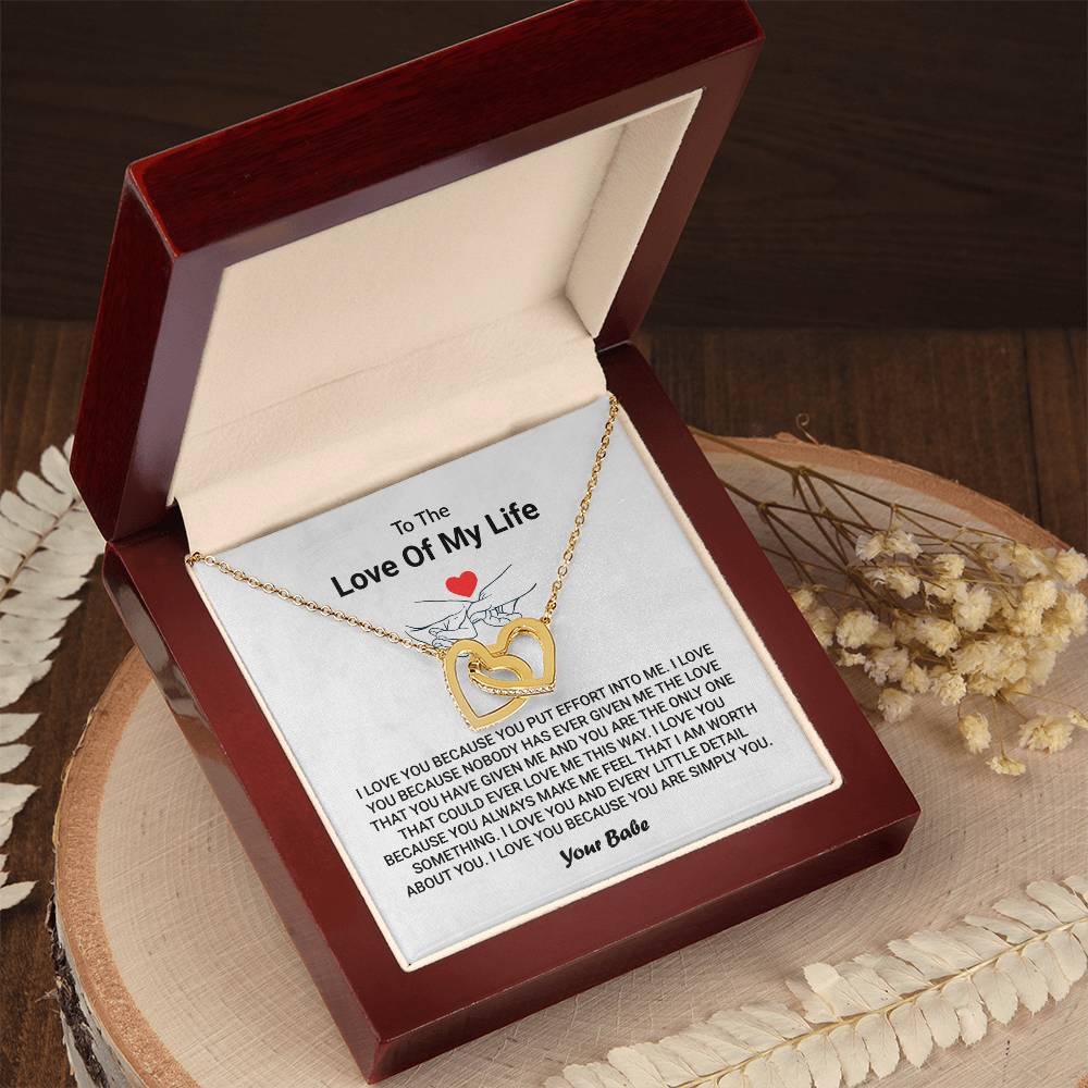 Love Of My Love - You Are Simply You Hearts Necklace