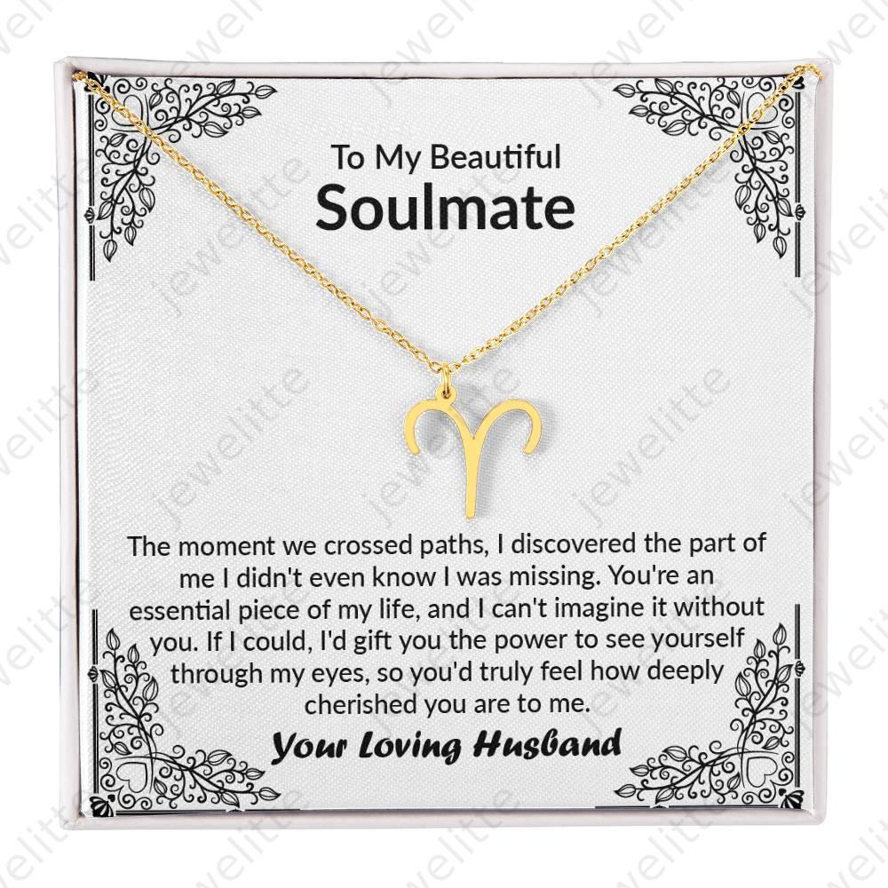 Soulmate - How Deeply Cherished You Are To Me Zodiac Necklace - Jewelry