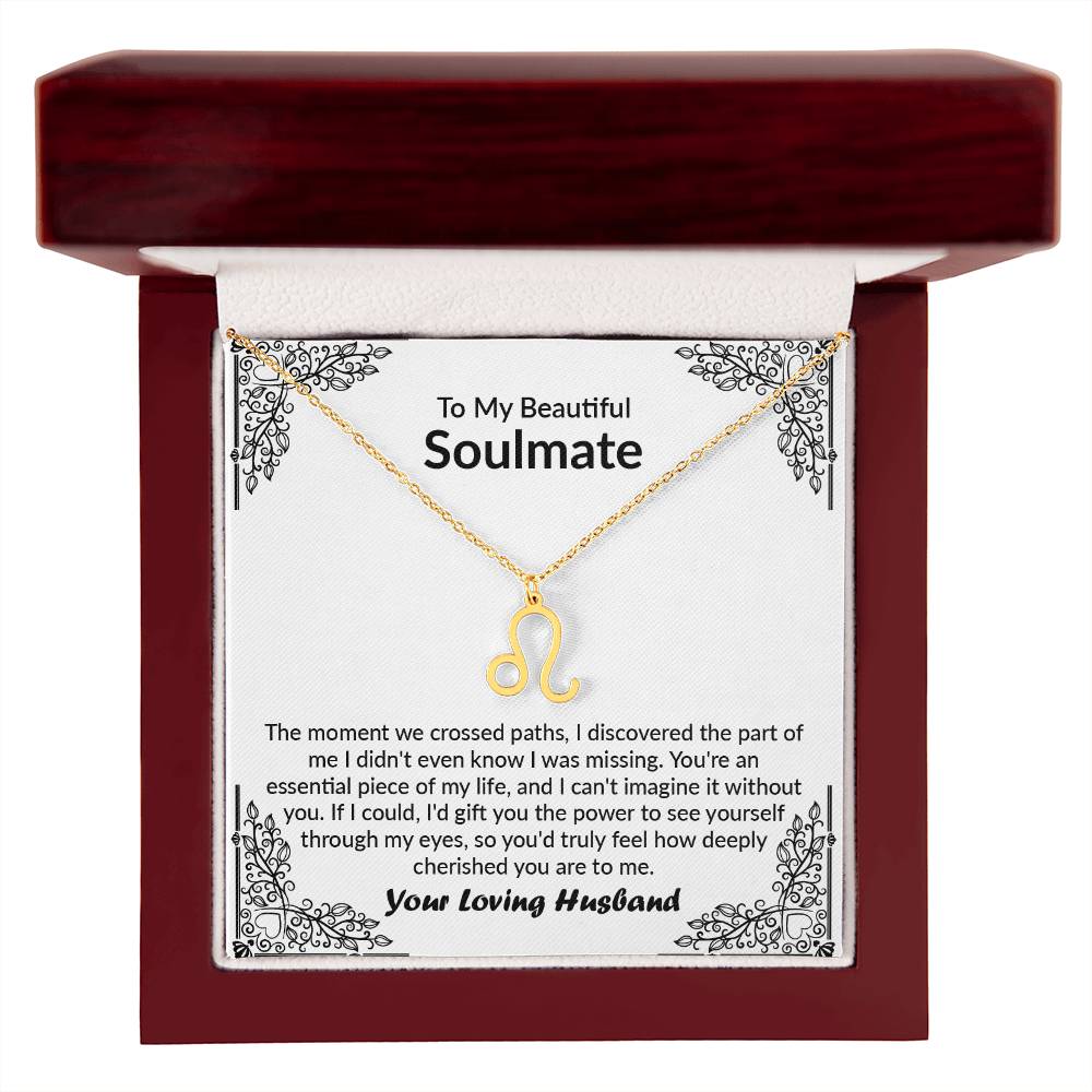 Soulmate - How Deeply Cherished You Are To Me Zodiac Necklace