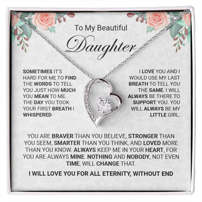 Daughter - I Will Love You For All Eternity Forever Love - Jewelry