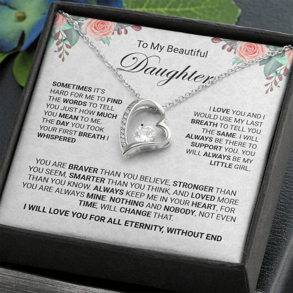 Daughter - I Will Love You For All Eternity Forever Love - Jewelry