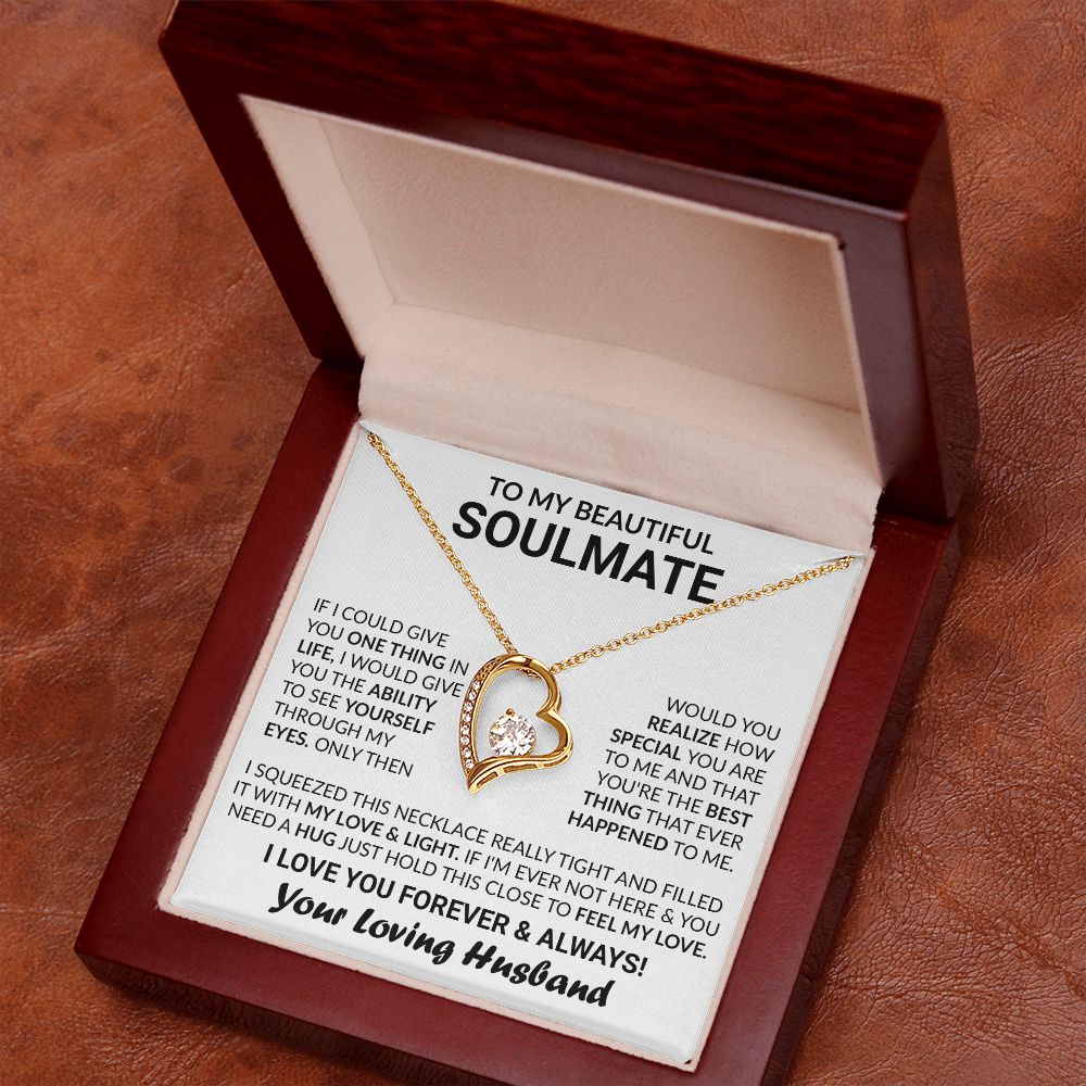 Soulmate - I LOVE YOU FOREVER AND ALWAYS - Jewelry by ShineOn Fulfillment - C30025TG, C30025TR, lx-C30025, PB23-WOOD, PT-781, SM, TNM-1, USER-15964