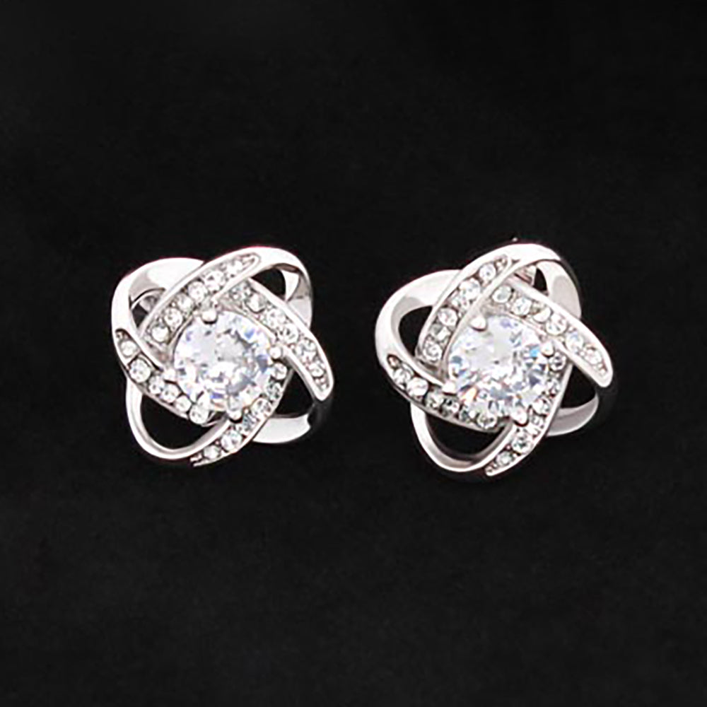 Love Knot Stud Earrings - Jewelry