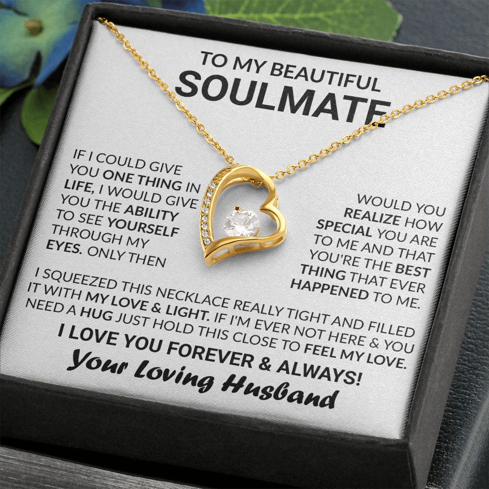 Soulmate - I LOVE YOU FOREVER AND ALWAYS - Jewelry by ShineOn Fulfillment - C30025TG, C30025TR, lx-C30025, PB23-WOOD, PT-781, SM, TNM-1, USER-15964